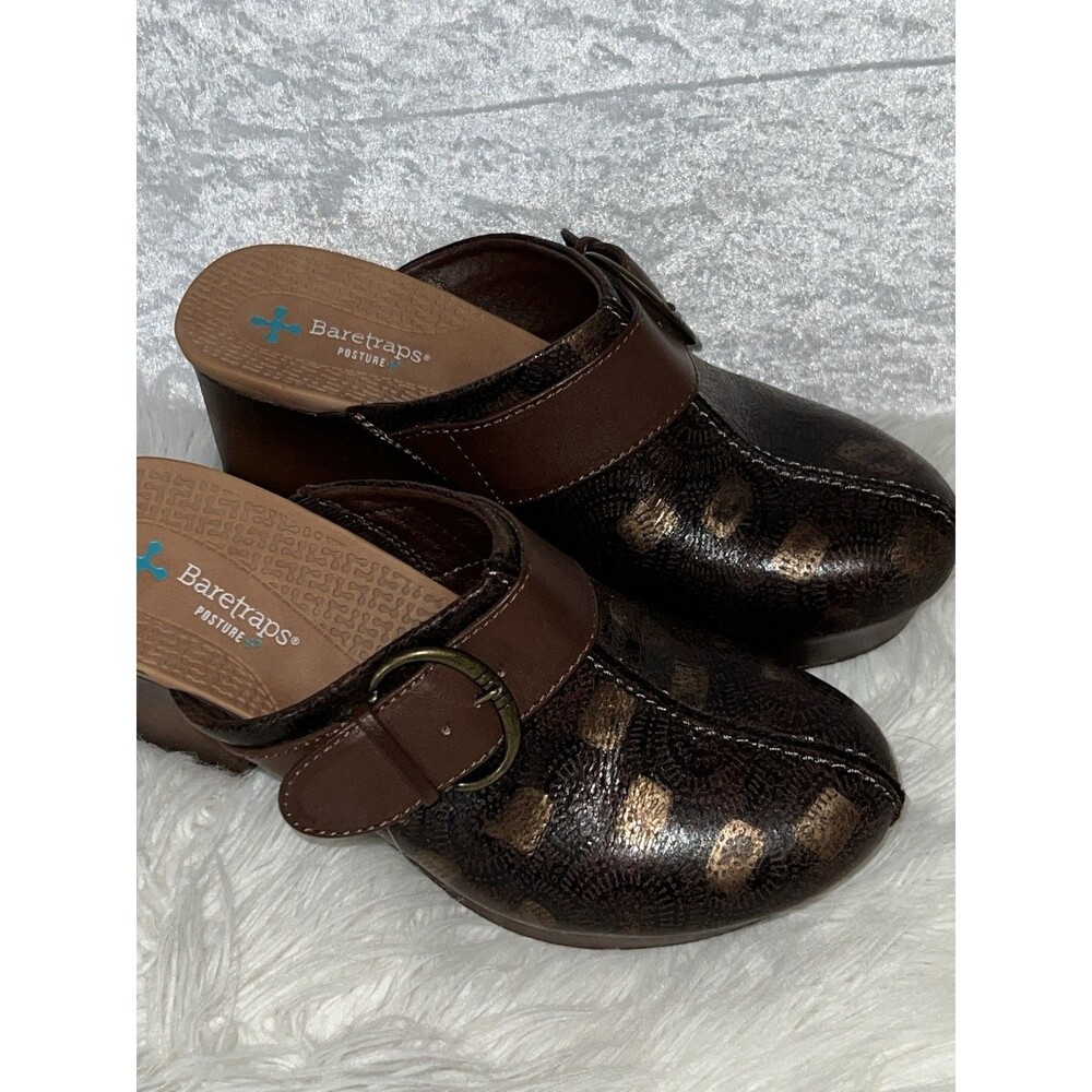 Bear Traps Posture Clog Women’s 6.5 Brown Lightweight Casual Comfort
